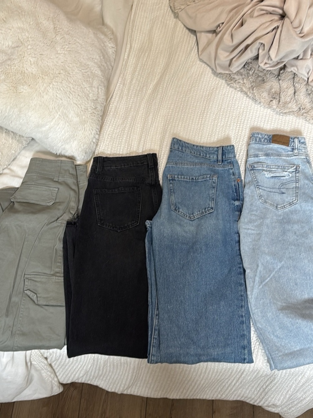 Garage Women's Jeans - Black, Medium Blue, Light Blue, Olive